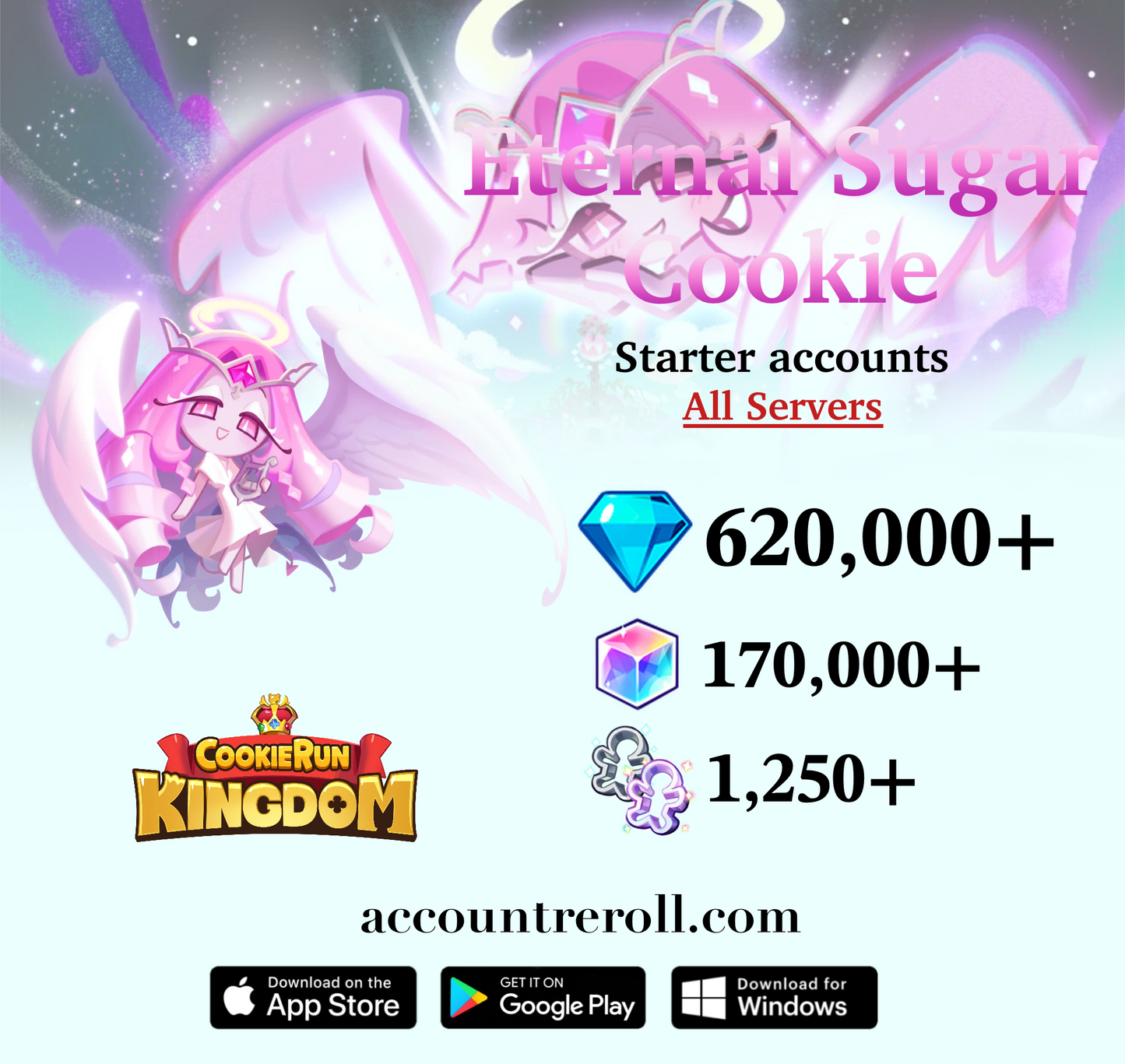 Eternal Sugar Cookie Cookie Run: Kingdom Starter Account