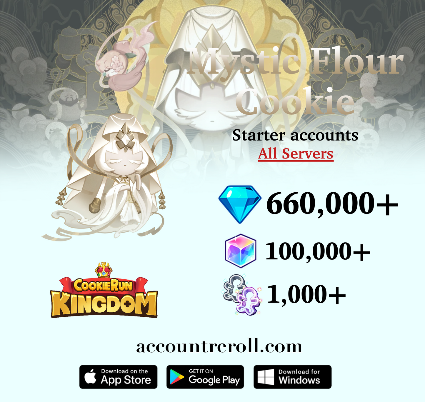 Mystic Flour Cookie Cookie Run: Kingdom Starter Account