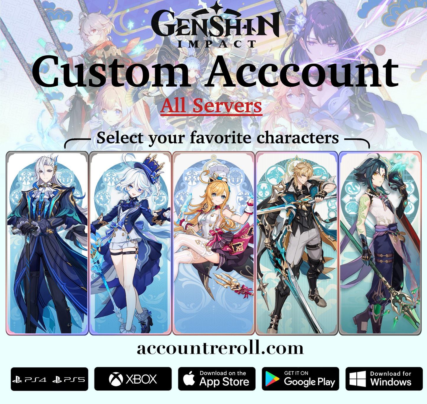 Genshin Impact Custom Account