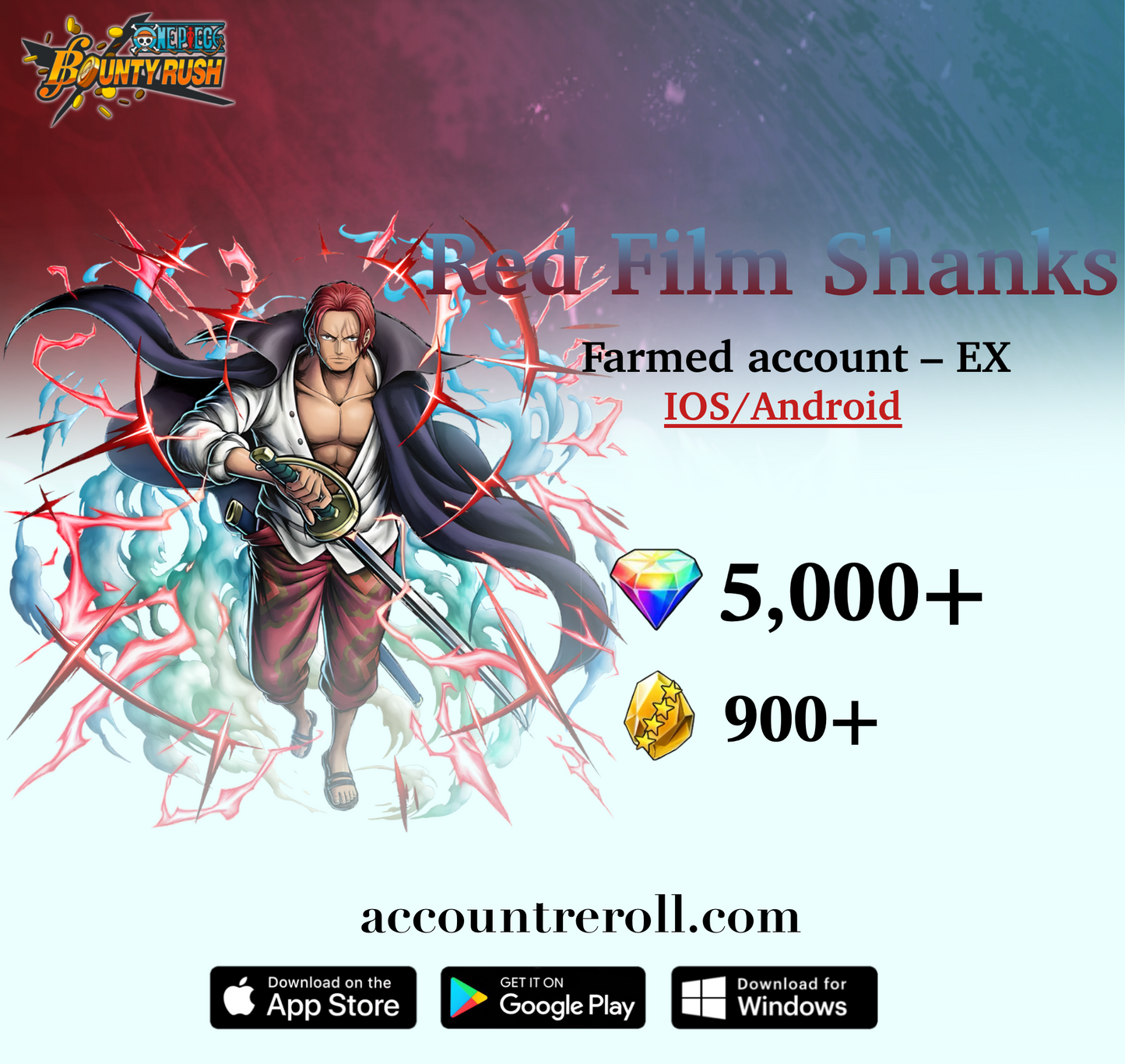 Red Film Shanks OPBR Starter Account