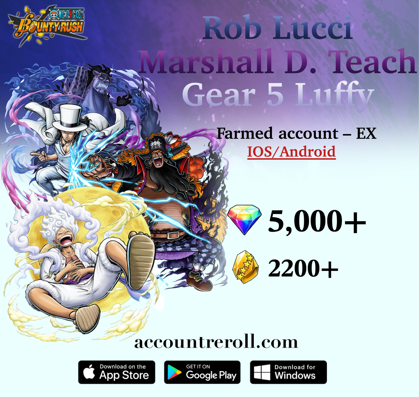 Triple EX Combo OPBR Starter Account