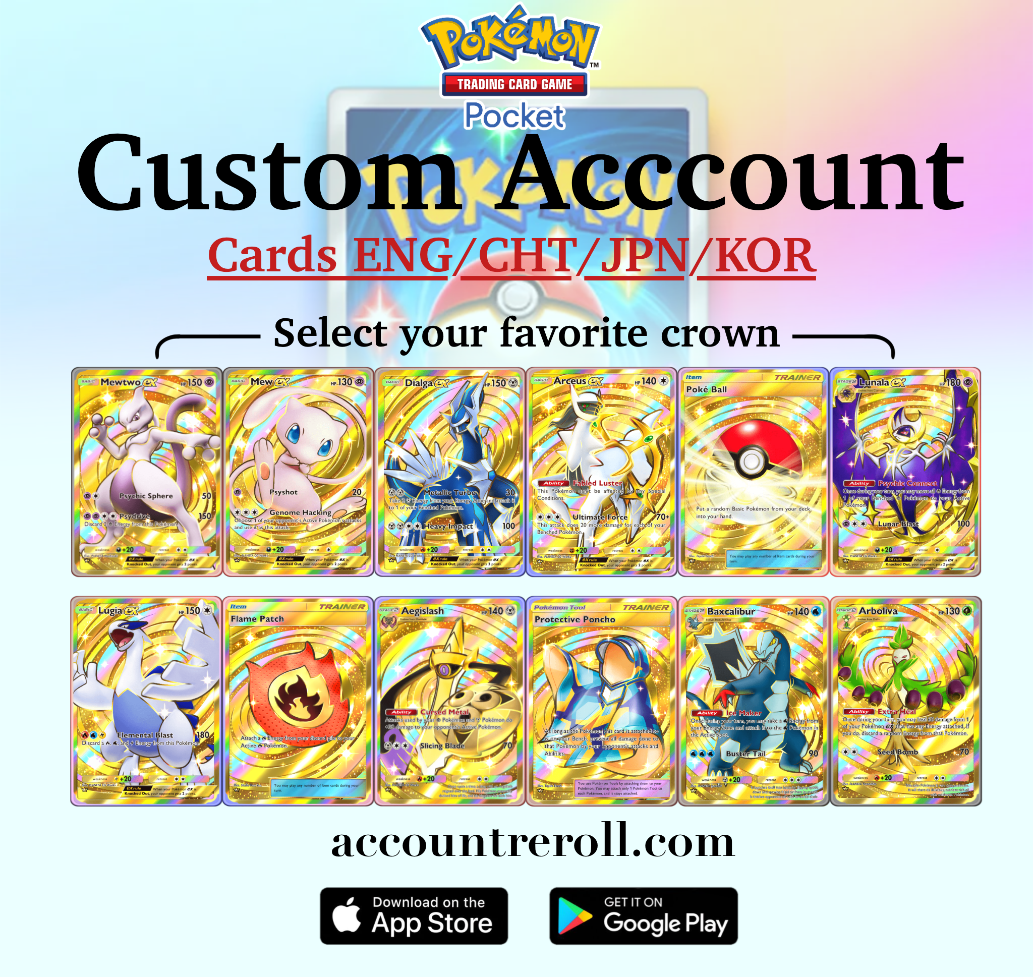 pokemon tcg custom cards Pokemon TCG Pocket Custom Account – AccountReroll