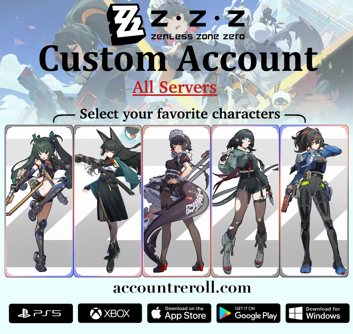 Zenless Zone Zero Custom Account