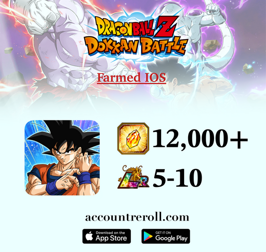 Dragon Ball Z: Dokkan Battle Farmed Account with Dragon Stones [iOS]