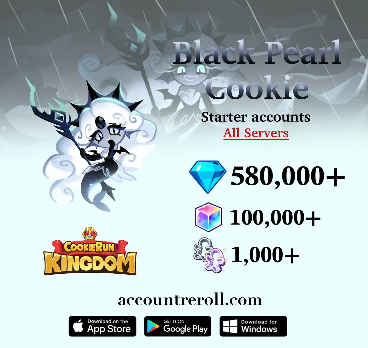 Black Pearl Cookie Cookie Run: Kingdom Starter Account