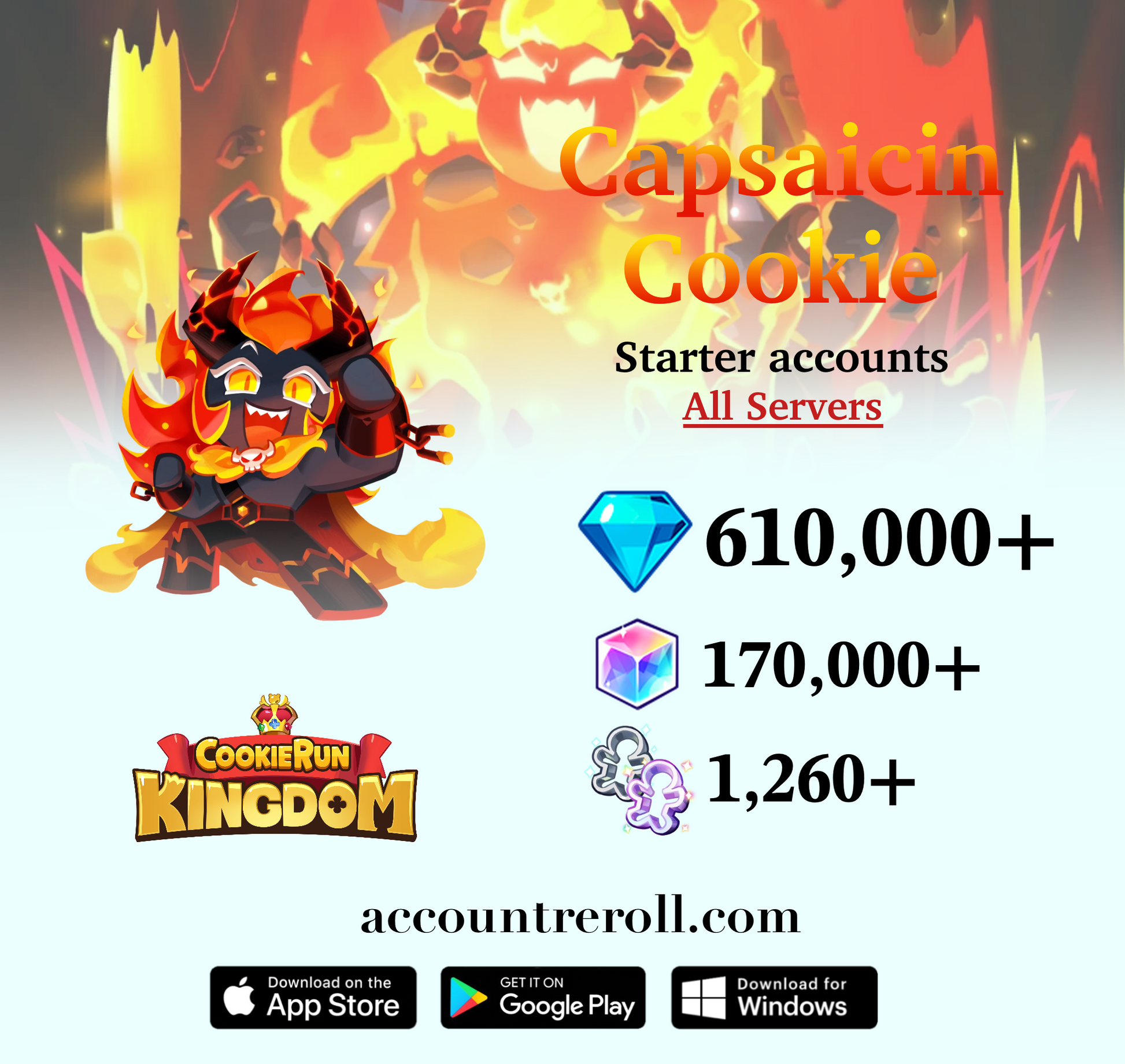 Capsaicin Cookie Cookie Run: Kingdom Starter Account