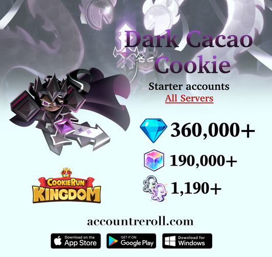 Dark Cacao Cookie Cookie Run: Kingdom Starter Account