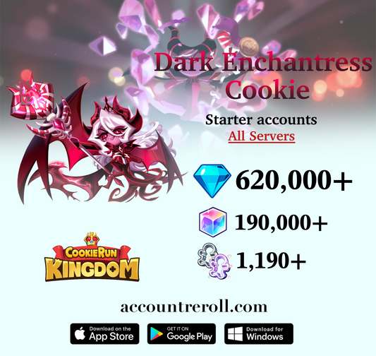 Dark Enchantress Cookie Cookie Run: Kingdom Starter Account