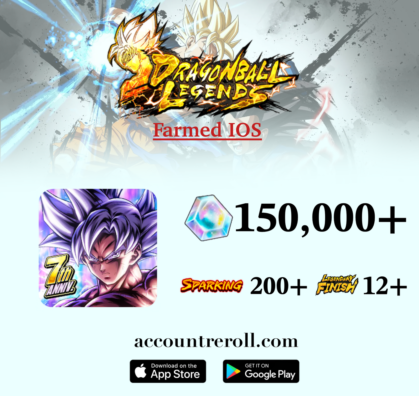 Dragon Ball Legends Farmed Account [iOS]