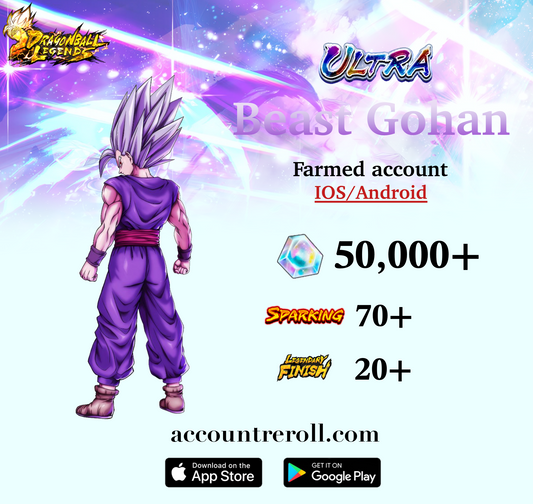 Dragon Ball Legends ULTRA Son Gohan (Beast) Starter Account [iOS/Android]