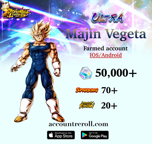 Dragon Ball Legends ULTRA Majin Vegeta Starter Account [iOS/Android]