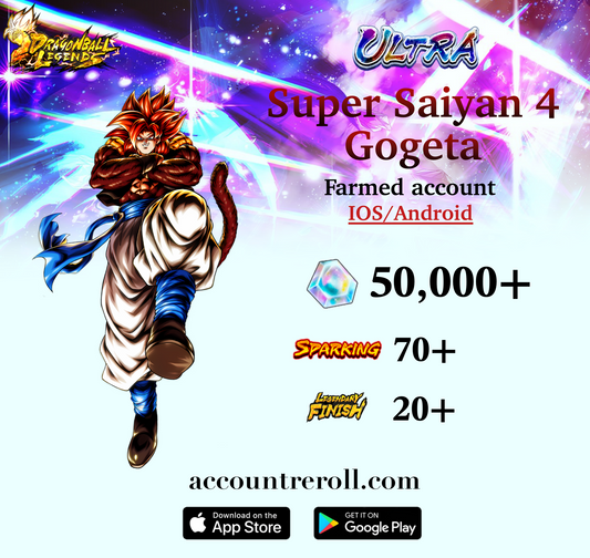 Dragon Ball Legends ULTRA SSJ4 Gogeta Starter Account [iOS/Android]