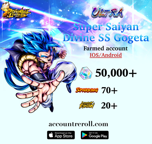 Dragon Ball Legends ULTRA Super Saiyan God SS Gogeta Starter Account [iOS/Android]