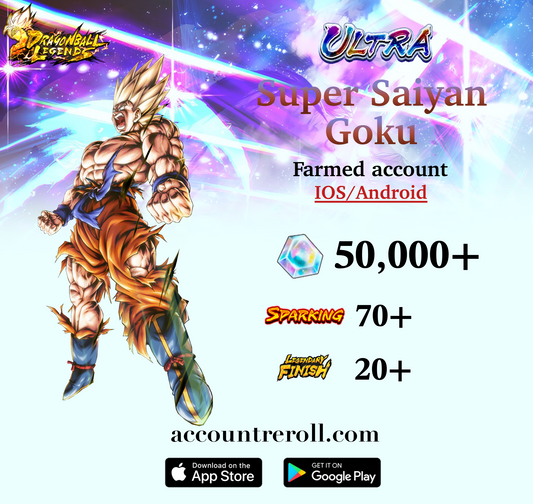 Dragon Ball Legends ULTRA Super Saiyan Goku Starter Account [iOS/Android]