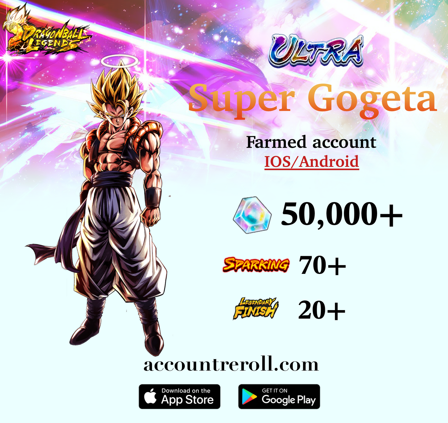Dragon Ball Legends ULTRA Super Gogeta Starter Account [iOS/Android]