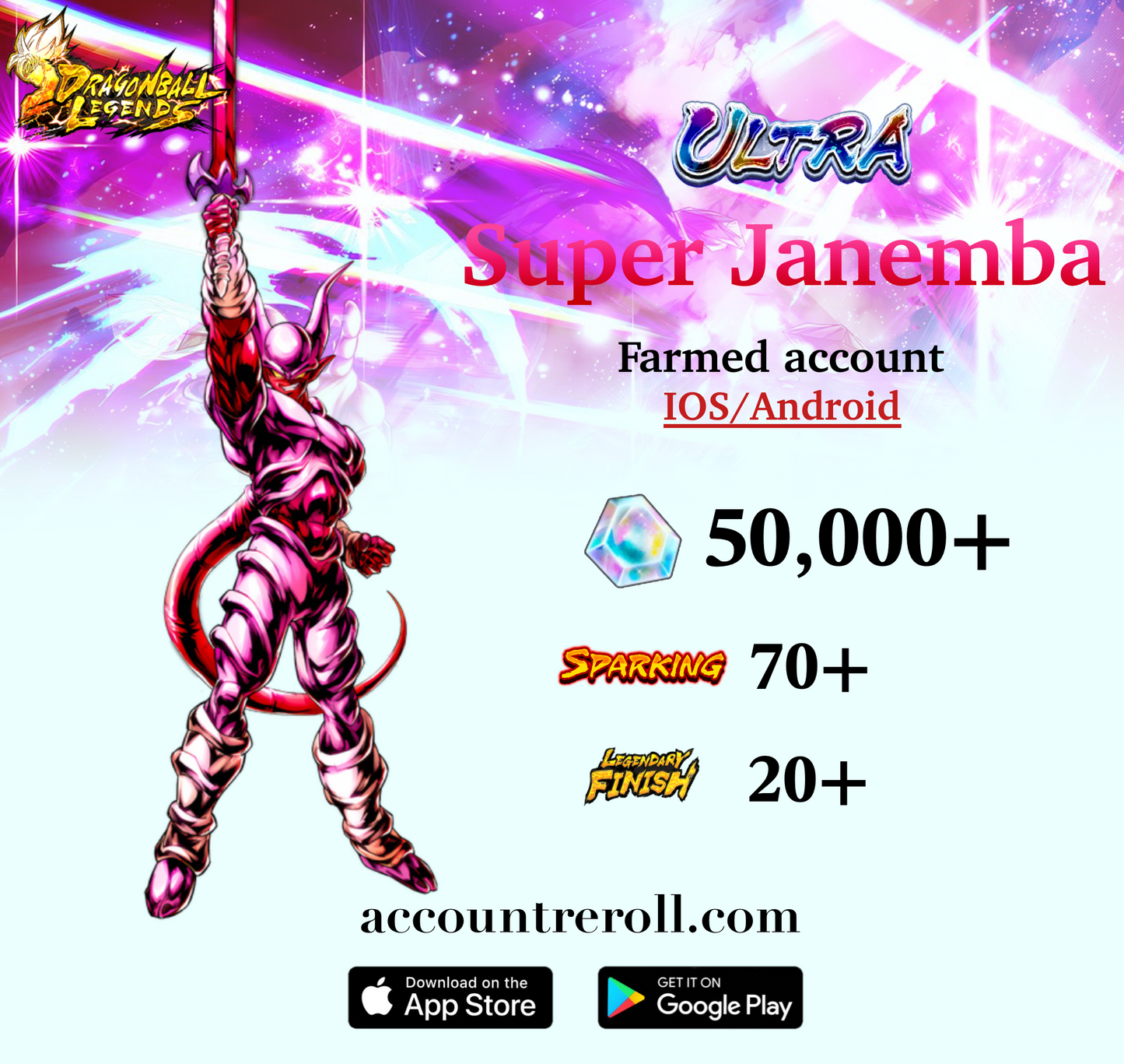 Dragon Ball Legends ULTRA Super Janemba Starter Account [iOS/Android]