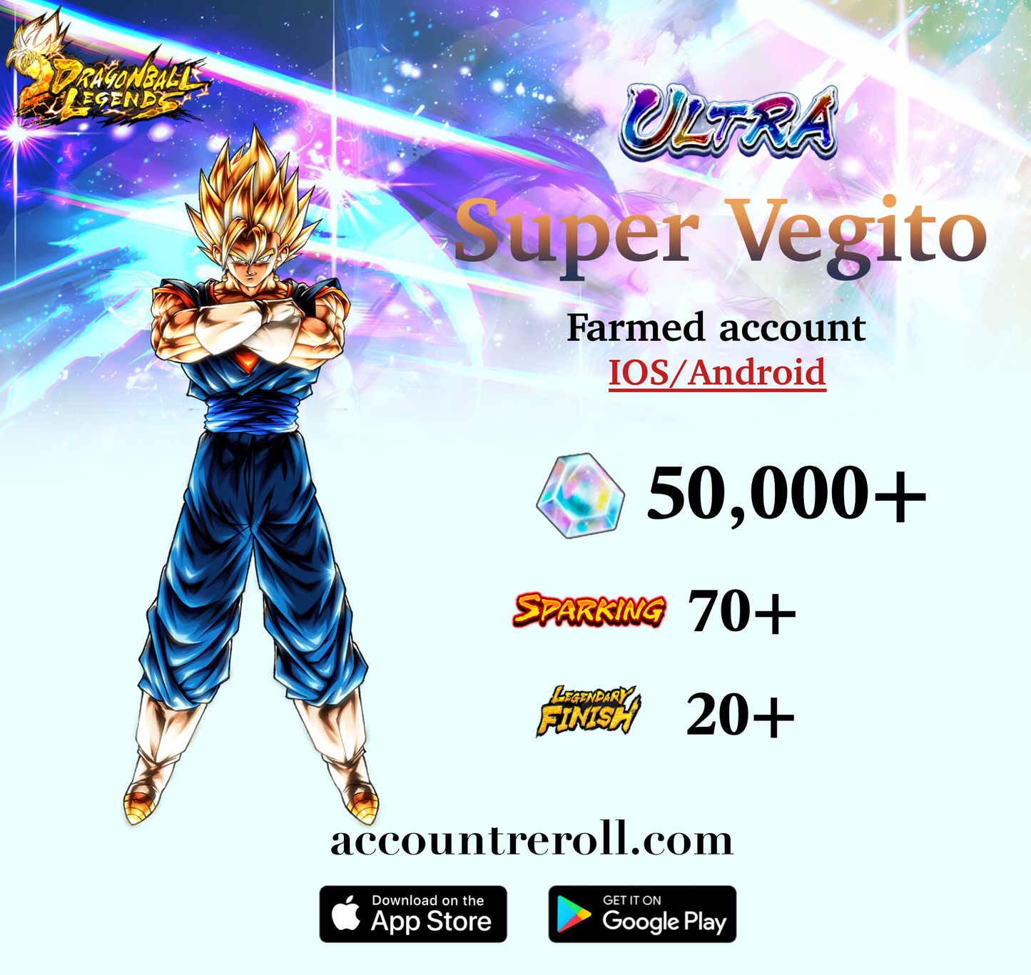 Dragon Ball Legends ULTRA Super Vegito Starter Account [iOS/Android]