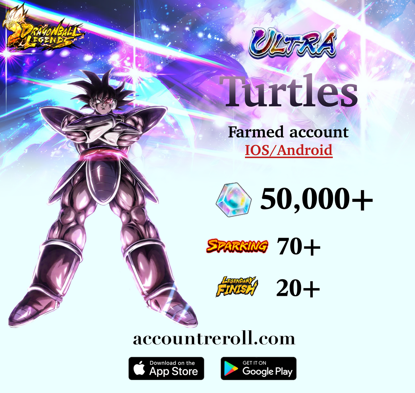 Dragon Ball Legends ULTRA Turles Starter Account [iOS/Android]