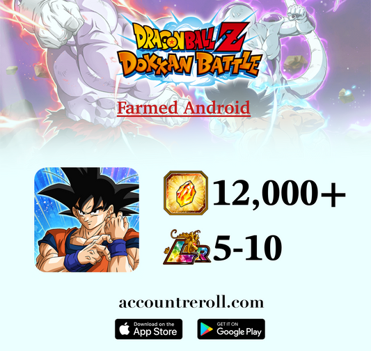 Dragon Ball Z: Dokkan Battle Farmed Account with Dragon Stones [Android]