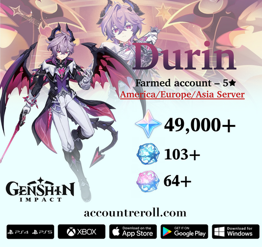 Durin Genshin Impact Farmed Starter Account