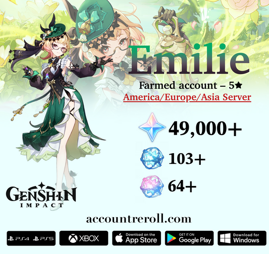 Emilie Genshin Impact Farmed Starter Account