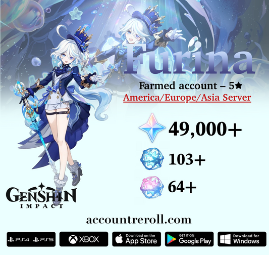 Furina Genshin Impact Farmed Starter Account