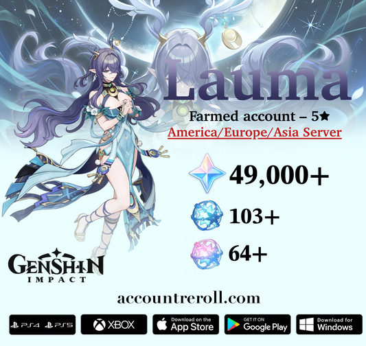 Lauma Genshin Impact Farmed Starter Account