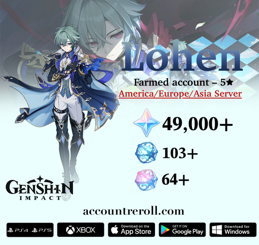 Lohen Genshin Impact Farmed Starter Account