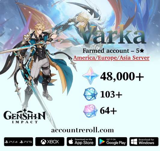 Varka Genshin Impact Farmed Starter Account