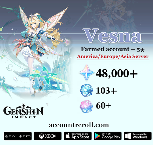 Vesna Genshin Impact Farmed Starter Account