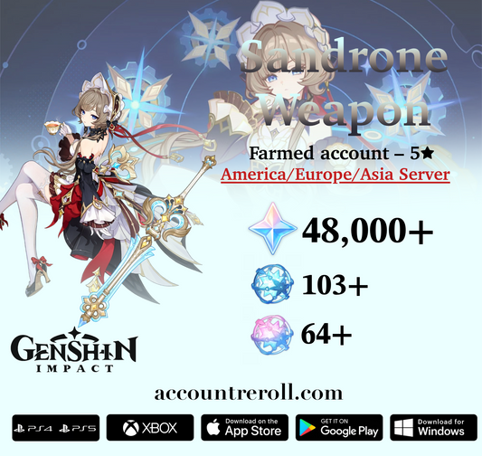 Sandrone with A Teaspoon of Transcendence Genshin Impact Farmed Starter Account