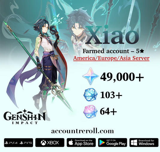 Xiao Genshin Impact Farmed Starter Account