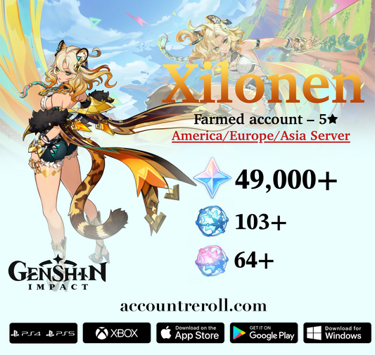 Xilonen Genshin Impact Farmed Starter Account