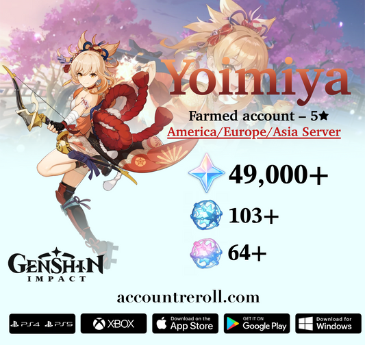 Yoimiya Genshin Impact Farmed Starter Account