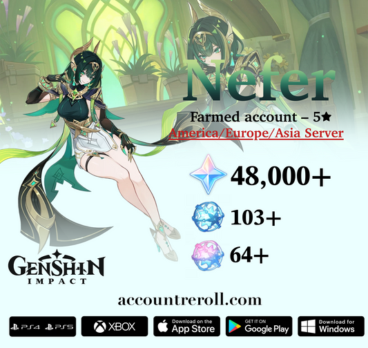 Nefer Genshin Impact Farmed Starter Account