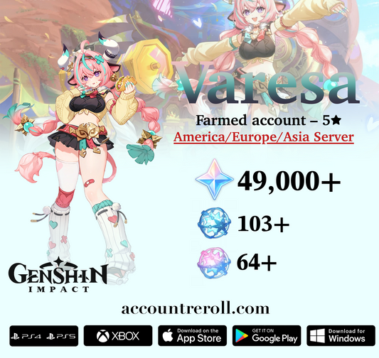 Varesa Genshin Impact Farmed Starter Account