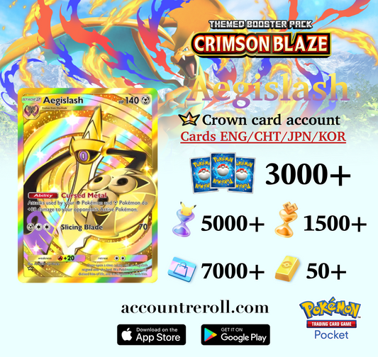 Aegislash Crown Rare Pokemon TCG Pocket Account