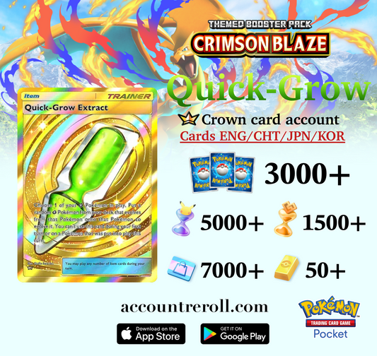 Quick-Grow Extract Crown Rare Pokemon TCG Pocket Account