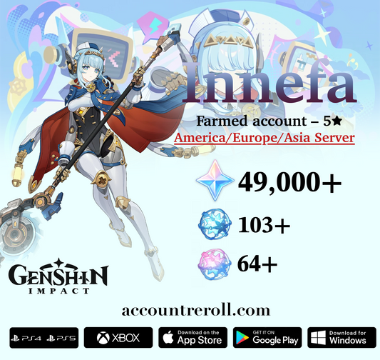 Ineffa Genshin Impact Farmed Starter Account