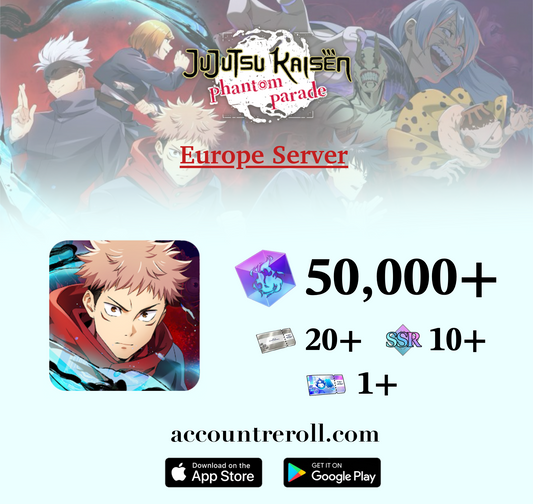 Jujutsu Kaisen Phantom Parade Reroll Account [Europe]