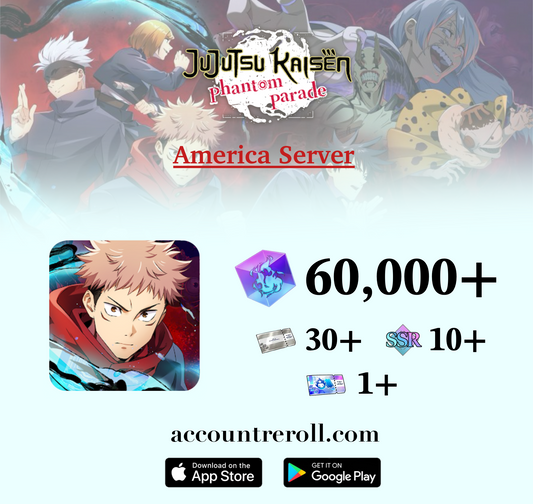 Jujutsu Kaisen Phantom Parade Reroll Account [America]