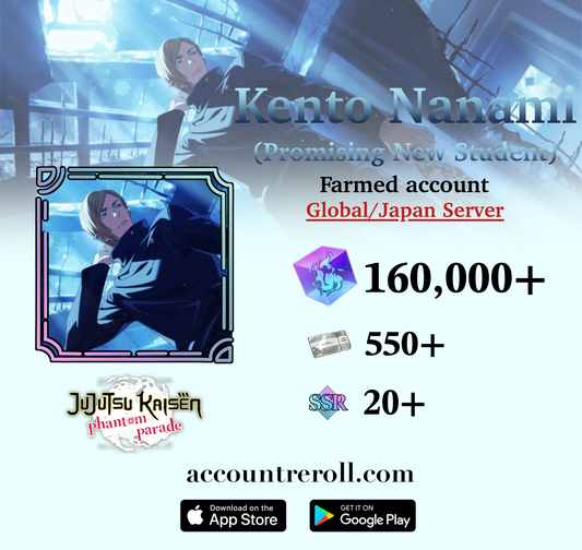 Kento Nanami (Promising New Student) Jujutsu Kaisen Phantom Parade Farmed Account