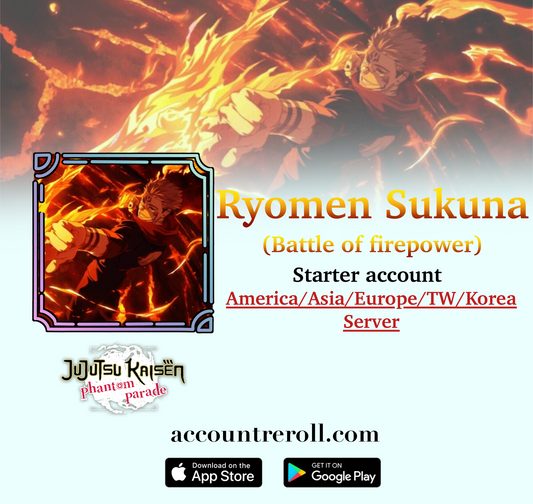 Ryomen Sukuna (Fuga) Jujutsu Kaisen Phantom Parade Starter Account