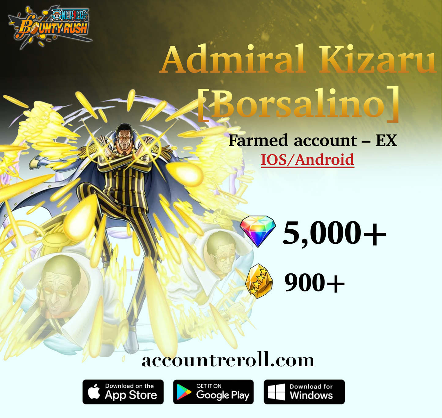 Admiral Kizaru [Borsalino] OPBR Starter Account