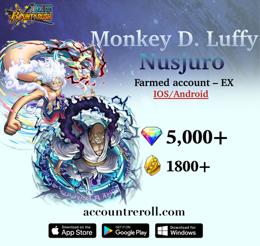 The Four Emperors Monkey D. Luffy with The Five Elders St. Ethanbaron V. Nusjuro OPBR Starter Account
