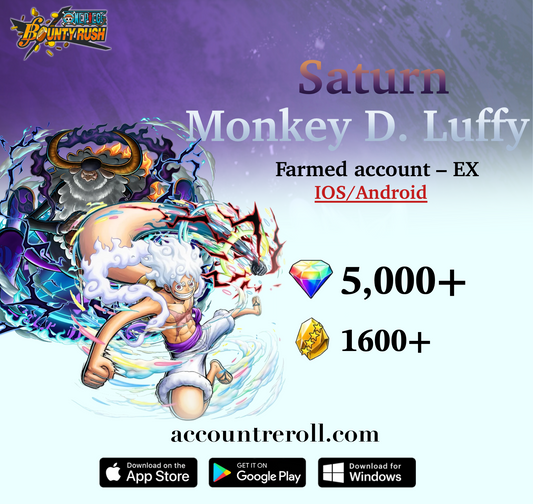 The Four Emperors Monkey D. Luffy with The Five Elders St. Jaygarcia Saturn OPBR Starter Account