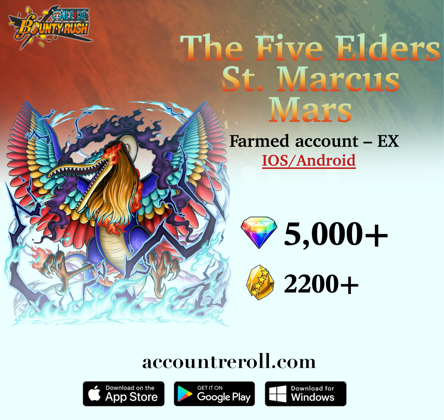 The Five Elders St. Marcus Mars OPBR Starter Account