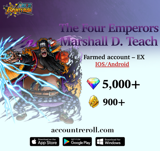 The Four Emperors Marshall D. Teach OPBR Starter Account