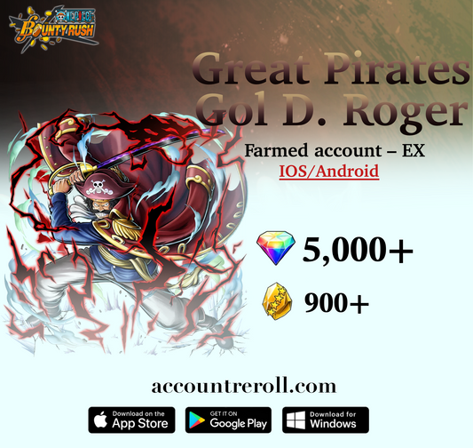 Great Pirate Gol D. Roger OPBR Starter Account