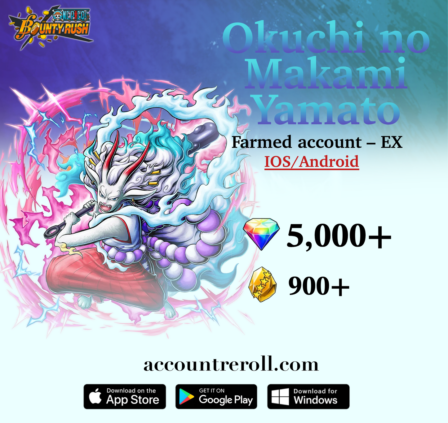 Okuchi no Makami Yamato OPBR Starter Account